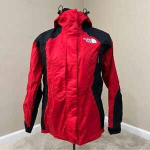 The North Face Women’s Gore-Tex Shell Coat Jacket Size XS Petites Red Hooded,